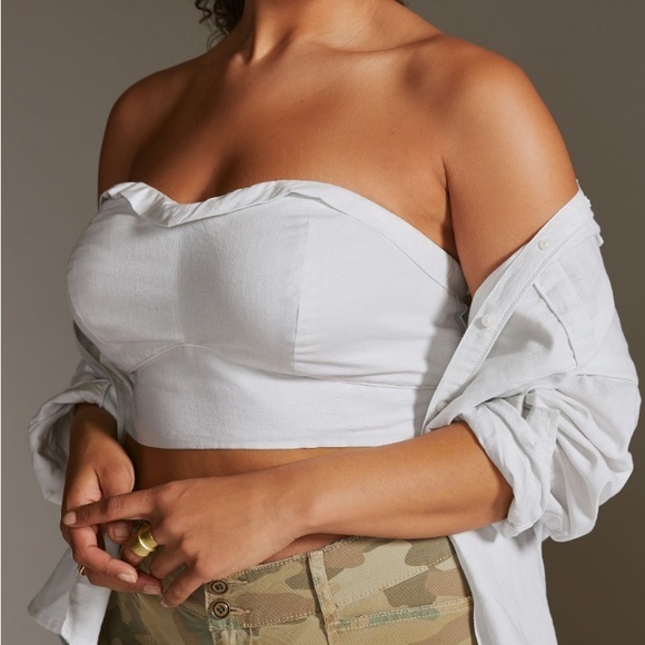 Anthropologie Maeve Bustier Top - Picture 5 of 7